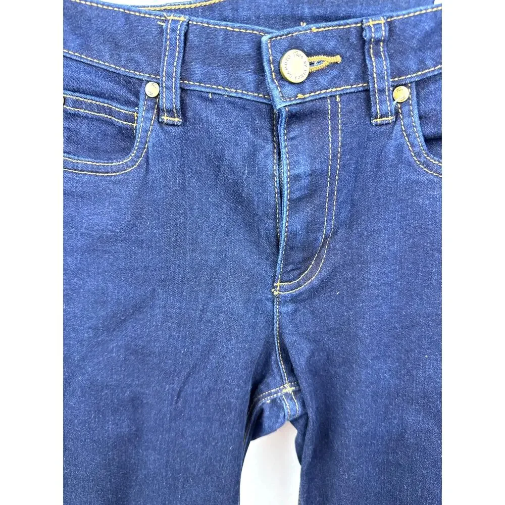 Two by Vince Camuto Dark Wash Straight Jeans 28 Mid Rise Stretch NWOT